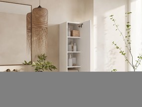 Wisząca kolumna łazienkowa KAYA 105/160 cm – Nowoczesna szafka wysoka z systemem Push to Open