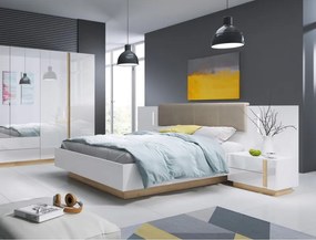 Łóżko RACO 160x200 cm w kolorze Białym