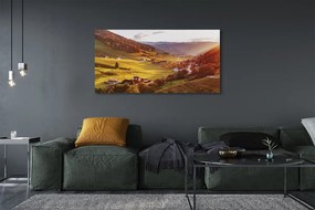 Obraz drukowany na płótnie Dolina w Objęciach Lasu