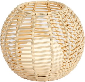 Zewnętrzna lampa stołowa beżowa 25 cm z LED ładowana przez USB-C IP44 - Oli