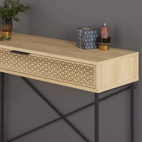 Konsola w dekorze dębu 35.5x110 cm Ecrin – Marckeric