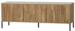 Szafka pod TV z litego drewna dębowego 150x56 cm Gravure – WOOOD