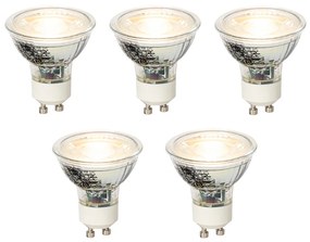 Zestaw 5 ściemnialnych żarówek LED GU10 4W 300 lm 2700K