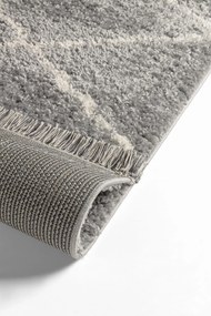 Dywan shaggy Blake romby jasny szary 155 cm x 230 cm