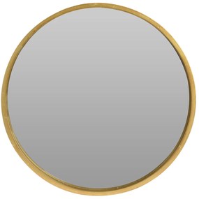 Lustro okrągłe w drewnianej ramie, Ø 30 cm