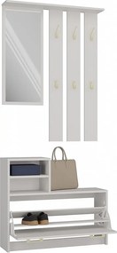 Garderoba VERA | Kaszmir | 85x24x180 cm | Wieszak, Lustro, Szafka na Buty