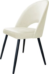 Krzesło Polo tkanina Welur noga metalowa : Kolor nogi - Czarna stożek, Kolor tkaniny - VELVET - MG50, Typ siedziska - Siedzisko stałe