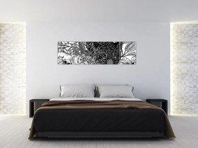 Obraz - Egzotyczny ogród (170x50 cm)