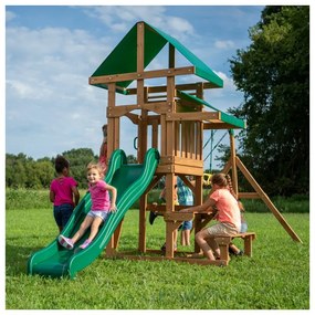 Backyard discovery belmont drewniany plac zabaw 6w1