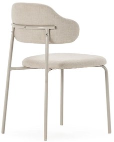 Kremowe krzesła zestaw 4 szt. Adriel – Marckeric