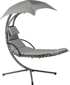 Wisząca leżanka ogrodowa na stelażu Tuscany 006, ciemny szary
