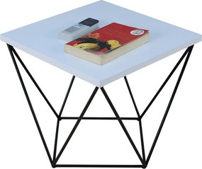 Minimalistyczny stolik kawowy biały + czarny N6-N08