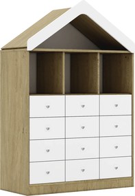 Regał szkolny domek Blox BASE 110 index 3PP-3R-8SB-4SS-D