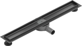 Mexen Flat 360° korpus do odpływu liniowego obrotowy 70 cm, gun gray szczotkowany - 1E40070