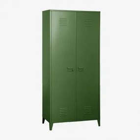 Zweitüriger Spindschrank Aus Stahl Pohpli Pesto - Sklum