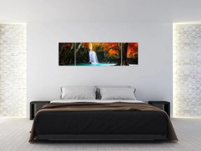 Obraz - Szmaragdowa Laguna (170x50 cm)