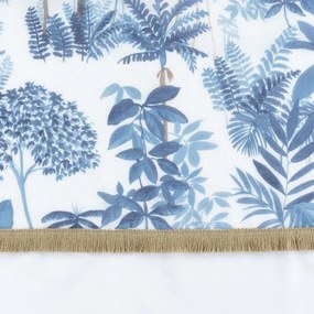 Biało-niebieska firanka z woalu 140x240 cm Amazonia – douceur d'intérieur