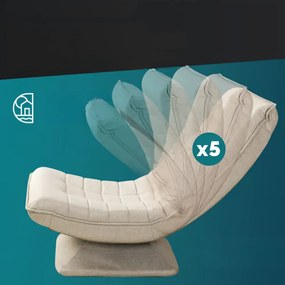 Leżanka ABERDEEN, 87x60x105cm, beżowa Casaria