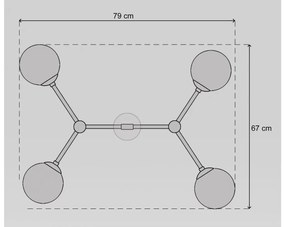 Złota mosiężna lampa do salonu GP-S4T