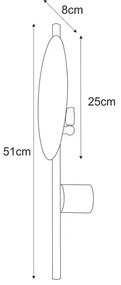 Biały nowoczesny metalowy kinkiet - A479-Efsox