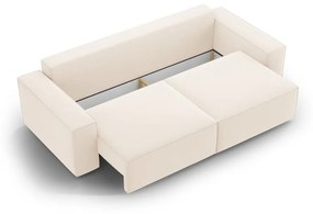 Beżowa rozkładana sofa z materiału bouclé 247 cm Jodie – Micadoni Home