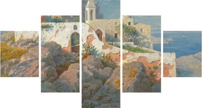 Obraz - William Stanley Haseltine, Santa Maria a Cetrella, Anacapri, reprodukcje (125x70 cm)