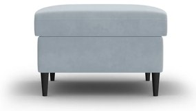 Jasnoniebieski aksamitny podnóżek Kyoto – Cosmopolitan Design