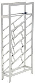 Metalowy regał na wino w kolorze srebra z połyskiem liczba butelek 24 Barolo – Premier Housewares