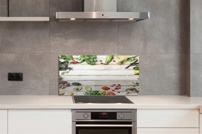 Szklany Panel Kompozycja z Awokado i Szpinaku