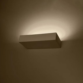 Kinkiety nowoczesny Flain, ceramika - 2 źródło światła 3000K - L.31 x H.6.5 cm - biały