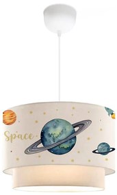 Dziecięcy żyrandol CANDY 1xE27/40W/230V biały/wielobarwny