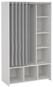 Biało-szara szafa 105x180 cm Kit – Tvilum