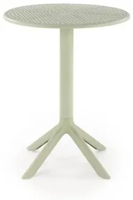 Stolik ogrodowy CALVO 60x60 miętowy z tworzywa PVC HALMAR
