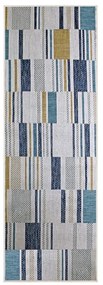 Żółto-niebieski dywan odpowiedni na zewnątrz 80x230 cm Rosco Geo – Flair Rugs