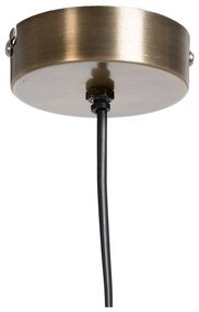 Lampa wisząca w kolorze złota z metalowym kloszem – Ixia