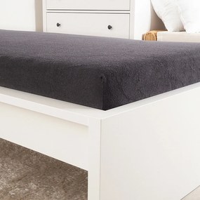 4Home prześcieradło frotte Ideal antracyt, 200 x 200 cm, 200 x 200 cm