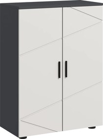 kleankin Szafka łazienkowa, Komoda do łazienki, Regulowane Półki, do 25 kg, Szara