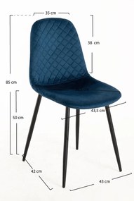 Zestaw 4 Krzese Boide