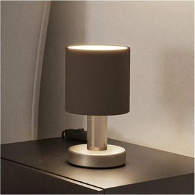 Eglo 31842 - Lampa stołowa MONTETTO 1xE14/40W/230V brązowa/matowy chrom