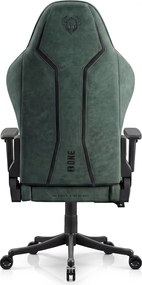 Fotel gamingowy młodzieżowy Diablo X-One Small Size materiałowy, Forest Green