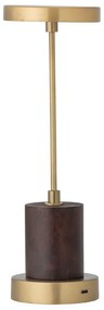 Lampa stołowa LED w kolorze złota ze ściemniaczem i metalowym kloszem (wysokość 30 cm) Chico – Bloomingville