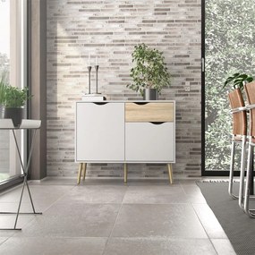 Biała komoda OSLO 75387 z 1 szufladą
