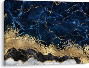 Obraz - Ciemnoniebieski marmur (70x50 cm)
