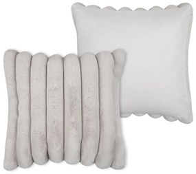 Poduszka dekoracyjna POLARY w grube prążki, 45 x 45 cm