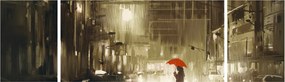 Obraz - Kobieta w deszczową noc (170x50 cm)