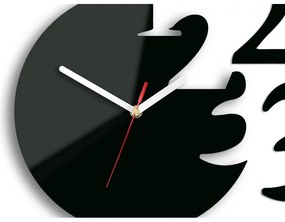 Zegar ścienny okrągły z cichym mechanizmem na ścianę akrylowy efektowny