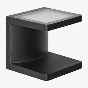 Zewnętrzna Lampa Ścienna Led Z Aluminium Z 2 Punktami Świetlnymi Virela Czarna - Sklum