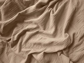 PrzytulneMieszkanie.pl PrzytulneMieszkanie.pl Pościel muślinowa PURELY jasnobrązowa Rozmiar pościeli: 80 x 80 cm | 135 x 200 cm