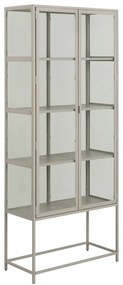 Szara witryna 77x186x35 cm Seaford – Actona