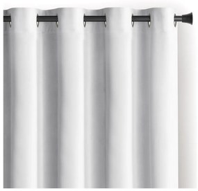 Biała aksamitna zasłona częściowo zaciemniająca (dimout) 140x270 cm Eyelets – Restilo